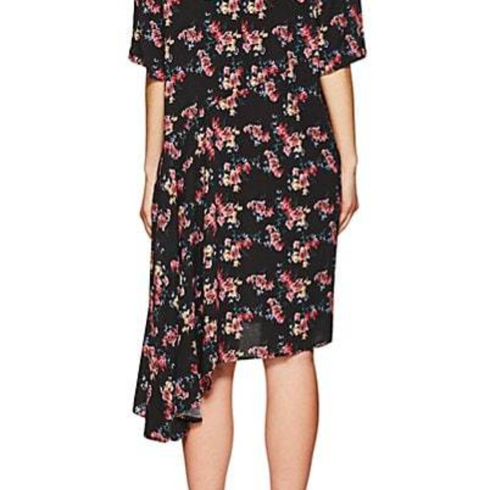 Public School New York Black Midi Rima Floral Dress